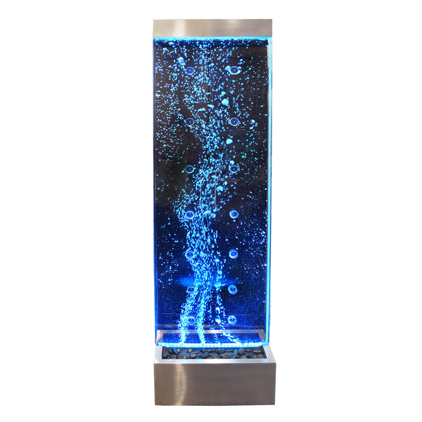 Large Floor Standing Dancing LED Bubble Wall Water Feature 600S 72 ...